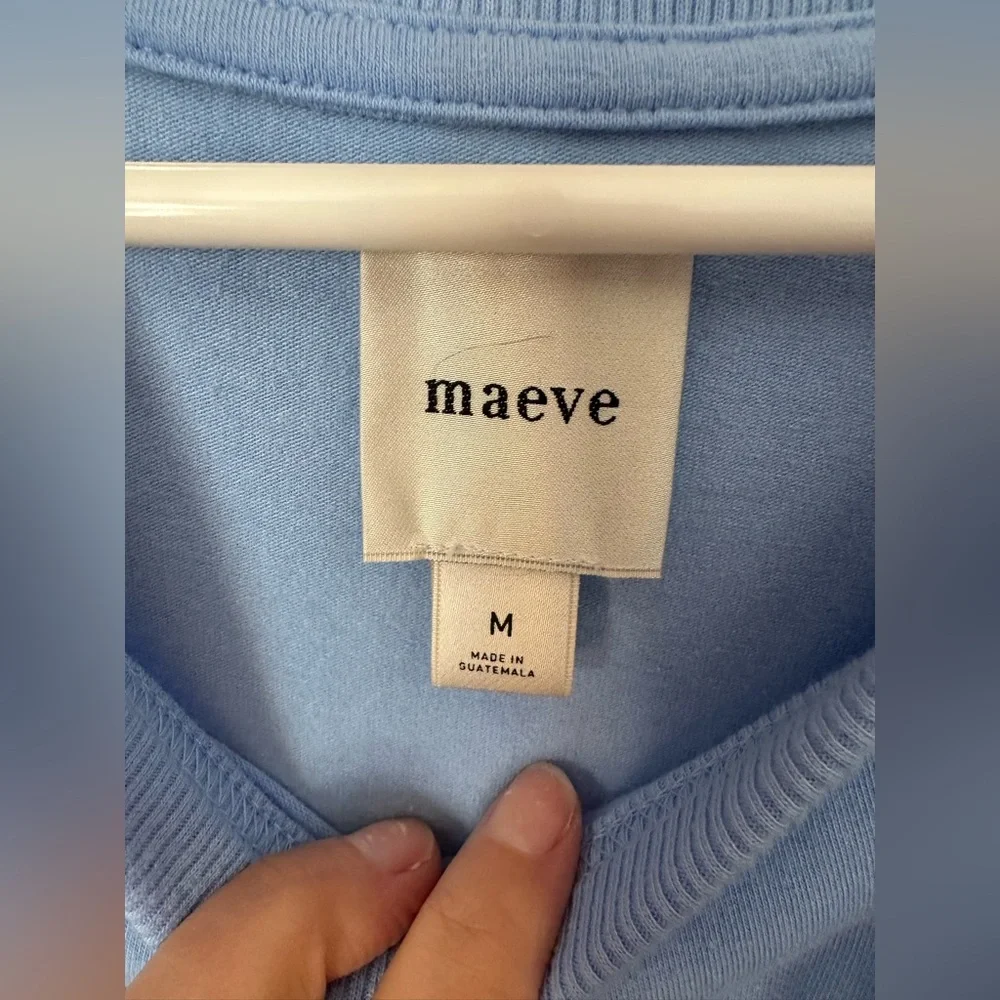 NWT Maeve Blue Ruffled Sleeveless Top - Picture 5 of 8